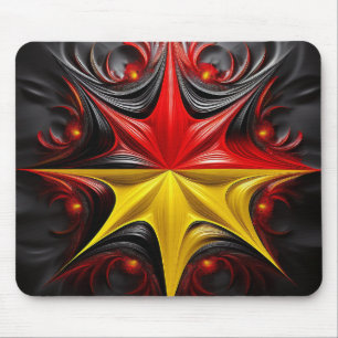 Alfombrilla De Ratón Mezcla del fractal de Mandelbrot con la bandera de