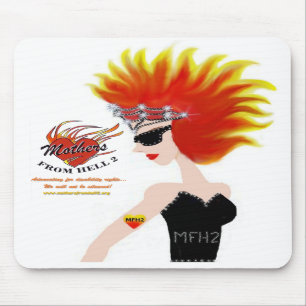 Alfombrilla De Ratón MFH2 - Pelo y tiara llameantes Mousepad