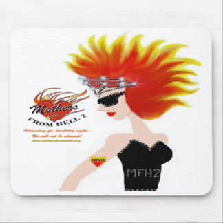 Alfombrilla De Ratón MFH2 - Pelo y tiara llameantes Mousepad