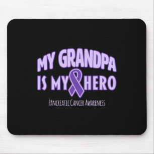 Alfombrilla De Ratón Mi abuelo es mi héroe conciencia del cáncer pancre