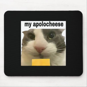 Alfombrilla De Ratón Mi Apolocheese Meme Divertido de Gato Brainrot Hum