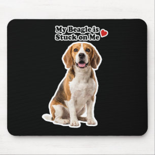 Alfombrilla De Ratón Mi Beagle Está Pegado a Mí Amante de Perros Adorab
