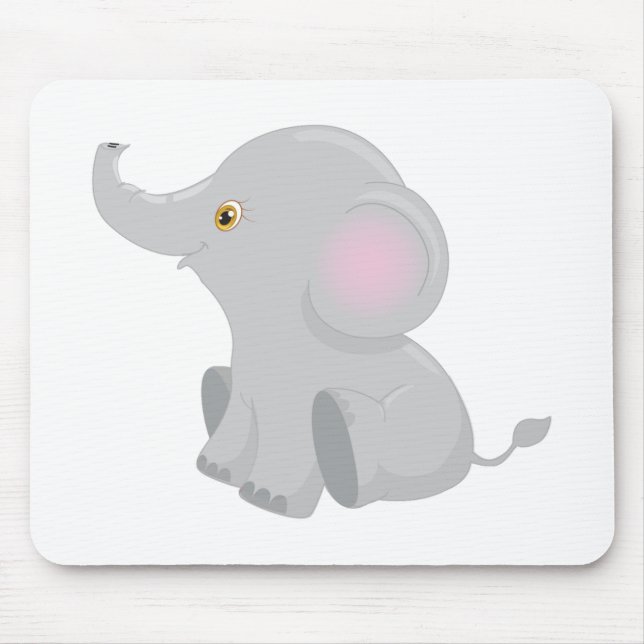 Alfombrilla De Ratón Mi bebé elefante (Frente)