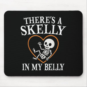 Alfombrilla De Ratón Mi Belly está embarazada de Halloween