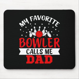 Alfombrilla De Ratón Mi Bowler Favorito Me Llamó Papá Noel Famoso Bote