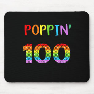 Alfombrilla De Ratón Mi camino a través de 100 días de colegio Pop It N