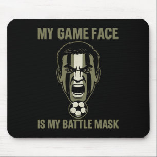Alfombrilla De Ratón Mi Cara De Juego Es Mi Máscara De Camuflaje De Afi