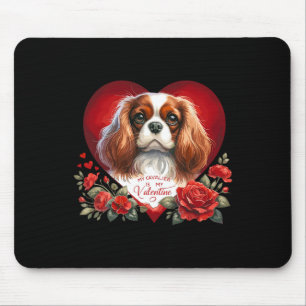 Alfombrilla De Ratón Mi Cavalier es mi perro del día de San Valentín Ma
