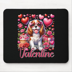 Alfombrilla De Ratón Mi Cavalier King Charles Spaniel es mi San Valentí