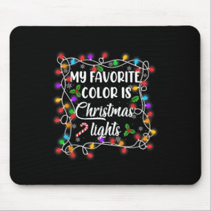 Alfombrilla De Ratón Mi color favorito son los Navidades Shirt Graciosa