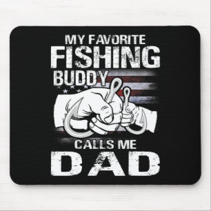 Alfombrilla De Ratón Mi compañero de pesca favorito me llama papá