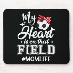 Alfombrilla De Ratón Mi corazón está en ese campo Día de las madres mam