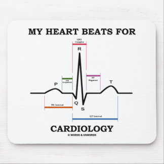 Alfombrilla De Ratón Mi Corazón Golpea Por Cardiología (Ritmo Sinusal)