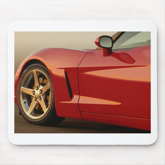 Alfombrilla De Ratón Mi Corvette rojo (Frente)