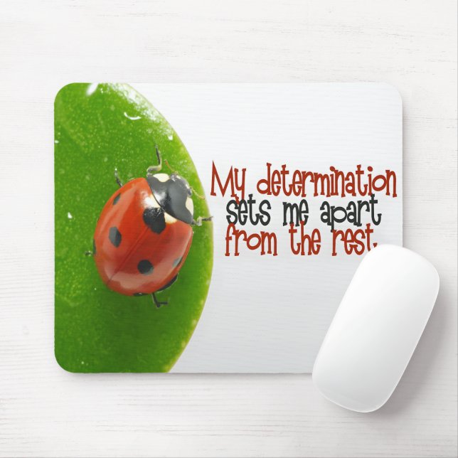 Alfombrilla De Ratón "Mi determinación" Motivación Afirmación (Con ratón)