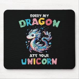 Alfombrilla De Ratón Mi dragón se comió a tu hijo de Chicas divertidos 