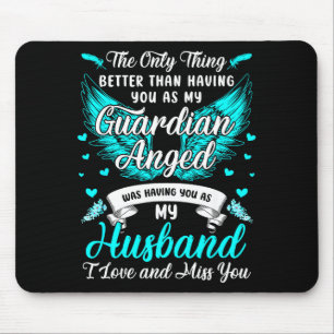 Alfombrilla De Ratón Mi esposo mi ángel de la guarda extraño a mi espos