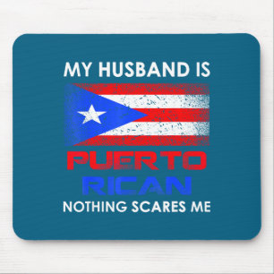 Alfombrilla De Ratón Mi esposo puertorriqueño nada me asusta para espos
