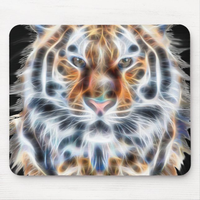 Alfombrilla De Ratón Mi gato está actuando con energía facial tigre (Frente)