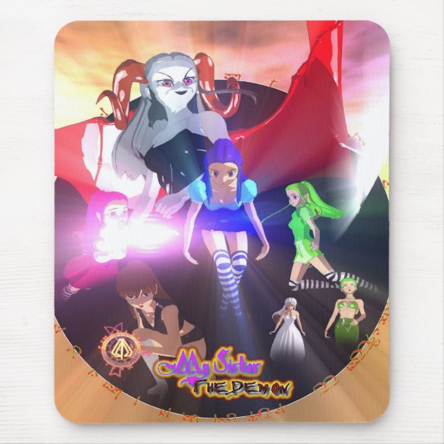 Alfombrilla De Ratón Mi hermana el demonio Mousepad (Frente)