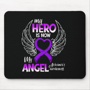 Alfombrilla De Ratón Mi héroe ahora es la conciencia de mi ángel Alzhei