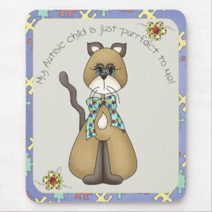 Alfombrilla De Ratón Mi hijo autista es perfecto para mí Mousepad