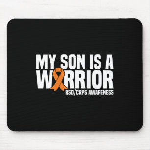 Alfombrilla De Ratón Mi Hijo Es Un Guerrero Naranja Ribbon Rsdcrps Awar