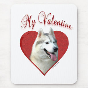 Alfombrilla De Ratón Mi Husky Siberiano Valentine: Amar a los Huskies