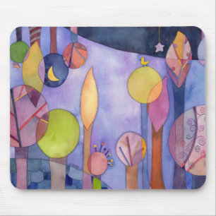 Alfombrilla De Ratón Mi jardín en la noche Mousepad inspirador