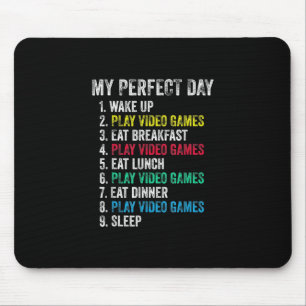 Alfombrilla De Ratón Mi juego de video perfecto para el día divertido j