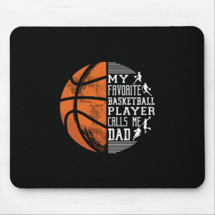 Alfombrilla De Ratón Mi jugador de baloncesto favorito me llama papá Sk