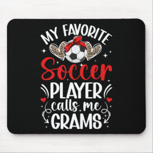 Alfombrilla De Ratón Mi jugador de fútbol favorito Gramos de fútbol Gra