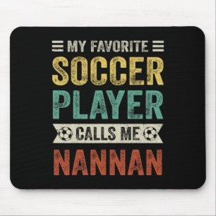 Alfombrilla De Ratón Mi jugador favorito de fútbol me llama madre de na