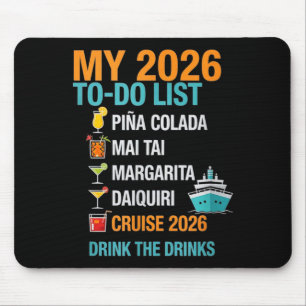Alfombrilla De Ratón Mi lista de tareas para 2026 - divertido paquete d