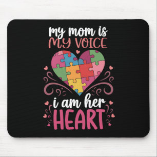 Alfombrilla De Ratón Mi Mamá Es Mi Voz Autismo Conciencia Autista