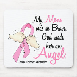 Alfombrilla De Ratón Mi Mamá Es Un Cáncer De Mama Angel 2