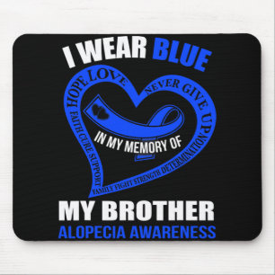 Alfombrilla De Ratón Mi Memoria De Mi Hermano Conciencia Alopecia