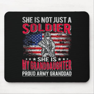 Alfombrilla De Ratón Mi Nieta Mi Soldado Abuela Orgullosa Del Ejército