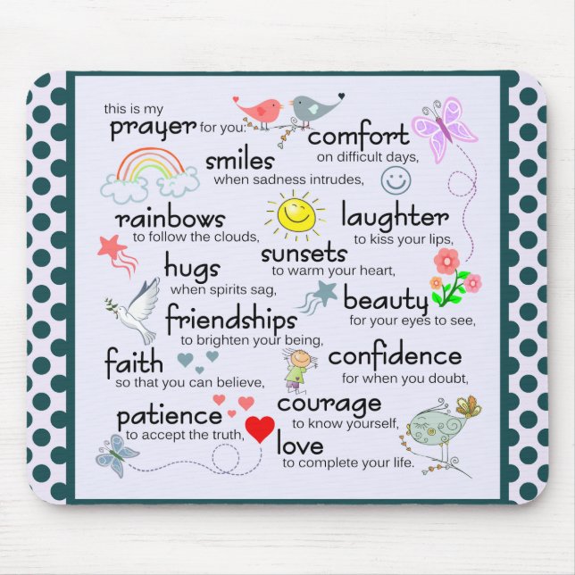 Alfombrilla De Ratón Mi Oración Por Ti (Frente)
