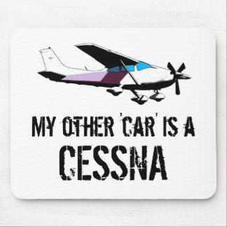 Alfombrilla De Ratón Mi otro coche es un Cessna