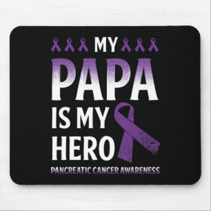 Alfombrilla De Ratón Mi papá es mi héroe de cáncer pancreático