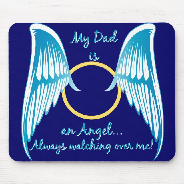 Alfombrilla De Ratón Mi papá es un ángel (Frente)