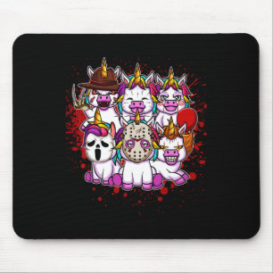 Alfombrilla De Ratón Mi pequeño equipo de terror - Unicornios de Hallow