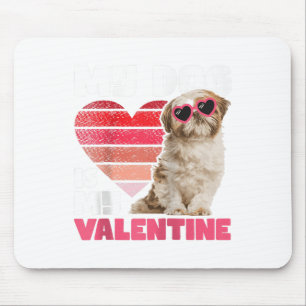 Alfombrilla De Ratón Mi Perro Es Mi San Valentín - El Animal Tattoo Shi