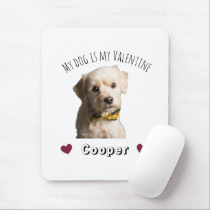 Alfombrilla De Ratón Mi perro es mi San Valentín – Mascota personalizad