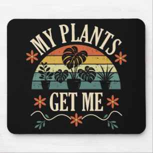 Alfombrilla De Ratón Mi regalo de amante de plantas retro