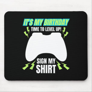 Alfombrilla De Ratón Mi Rótulo de cumpleaños mi juego de video de Tee j