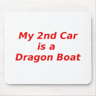 Alfombrilla De Ratón Mi segundo coche es un barco del dragón