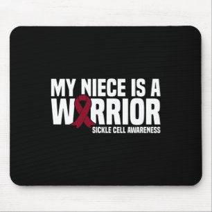 Alfombrilla De Ratón Mi sobrina es una célula de níquel de borgoña guer