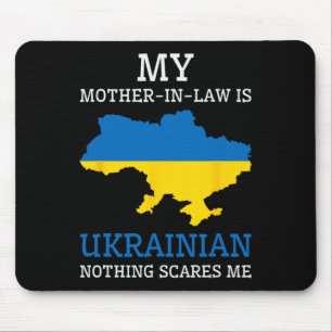 Alfombrilla De Ratón Mi suegra es ucraniana Nada me asusta Ukr